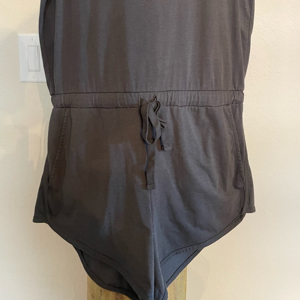 NWOT~SPIRITUAL GANGSTER (faded black kinda) perfect lounge romper w pockets SZ:S - Picture 7 of 11
